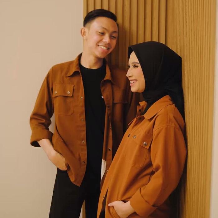 Set Jaket Couple Pasangan Korean Style Trucker Semi Parka Canvas Nyaman Pria Wanita (NANSTORE) - Wat