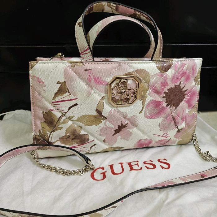 PRELOVED GUESS FLOWER BAG ORIGINAL