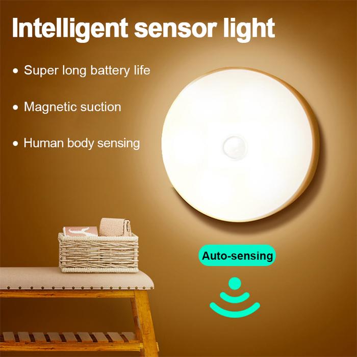 Lampu malam Sensor gerak LED, lampu malam LED Sensor gerak dapat