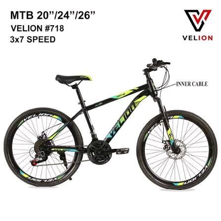Sepeda MTB 20 Velion 3x7 speed Rem Disc