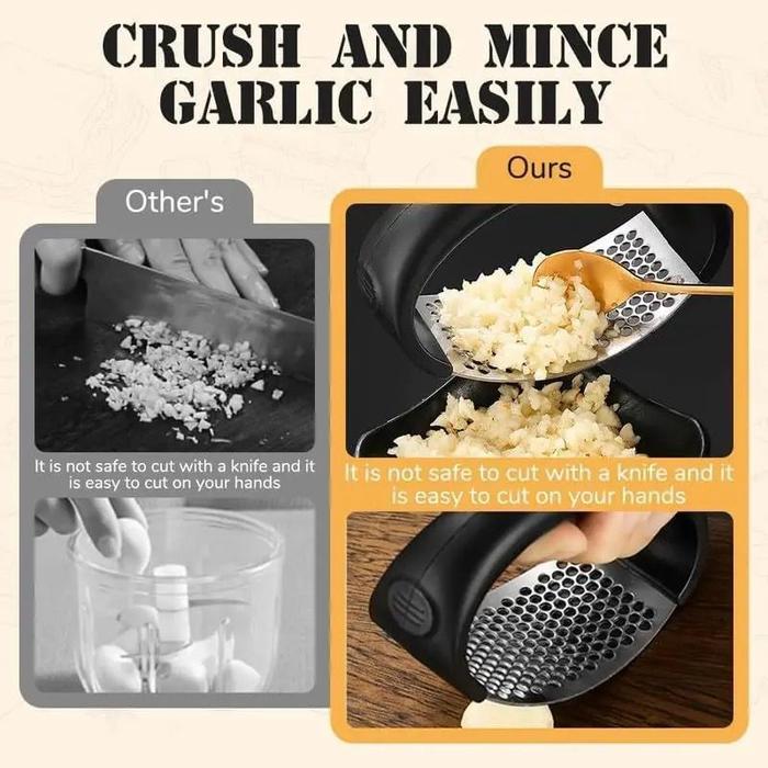 Alat Peras Penghancur Bawang Stainless Garlic Presser Crusher Penggerus Pencacah Bawang