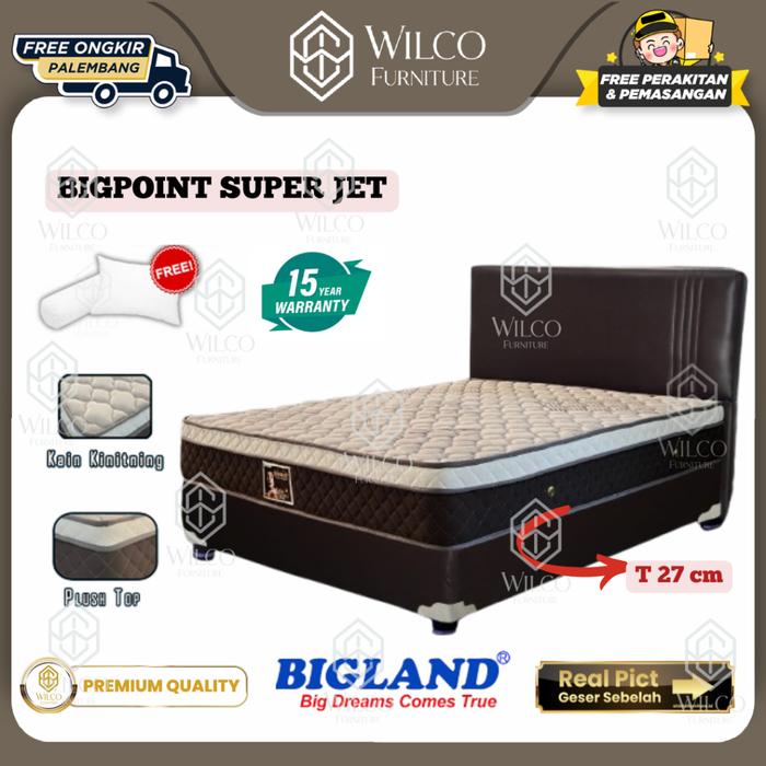 Kasur Springbed Bigland SUPER JET Matras Kasur Spring Bed Murah Palembang Kasur matras Springbad Big
