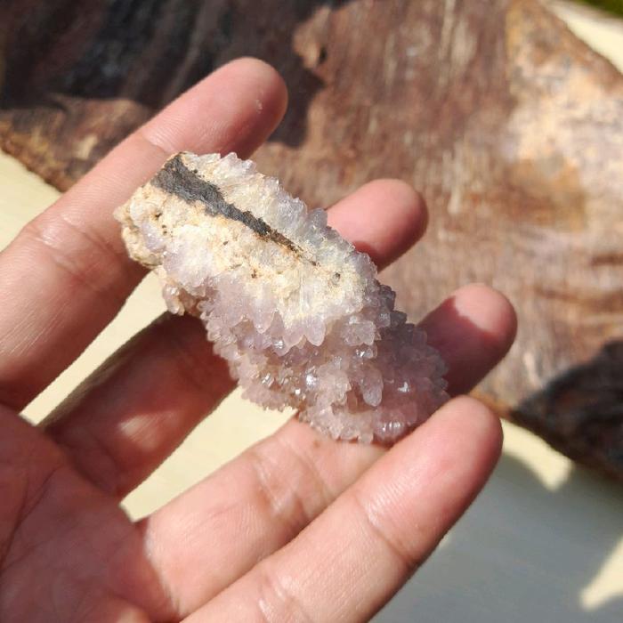 Double Amethyst Druzy Cluster Natural Rare Rock Gems Crystal Specimen