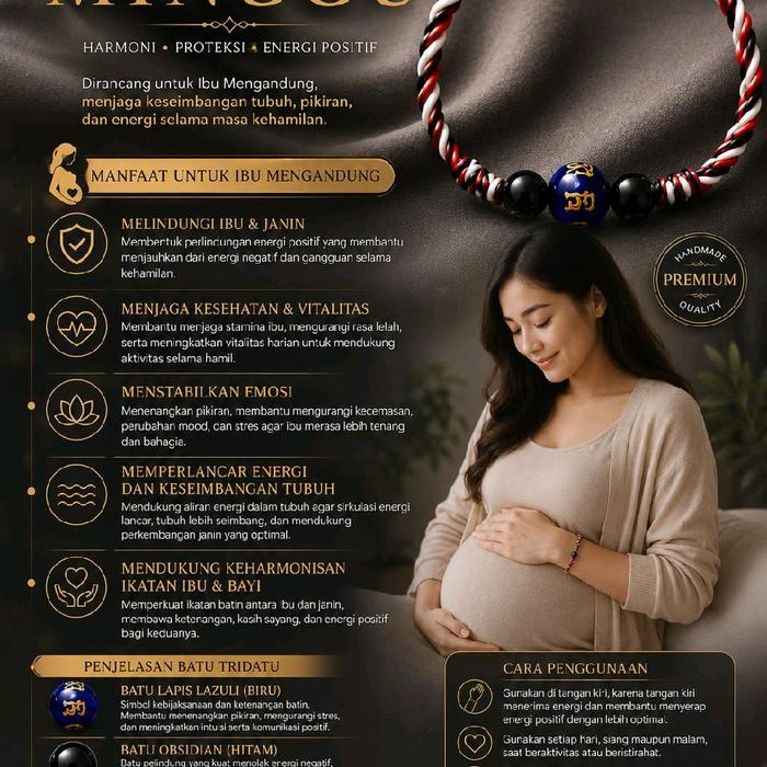 Tridatu hari lahir Gelang Ibu Hamil Premium Aura Positif Rezeki Sawan Melindungi Kesehatan & Vitalit