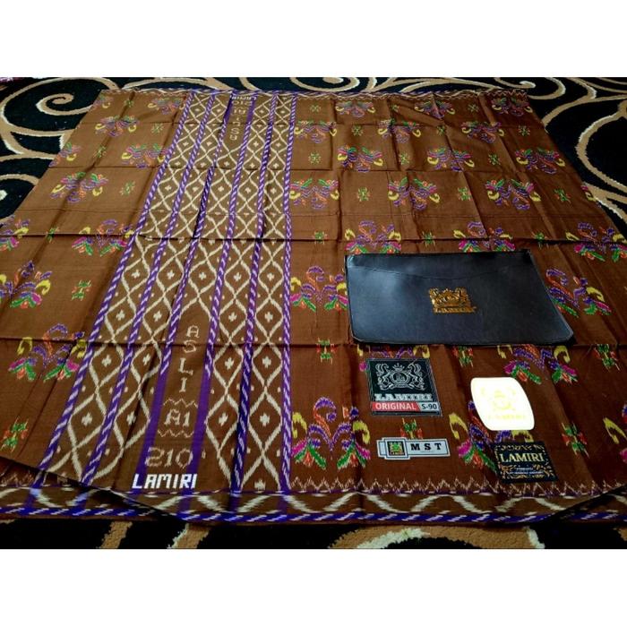 SARUNG LAMIRI KEMBANG MST S90 100% ASLI SUTRA