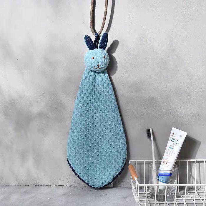 Kain Lap Tangan Kelinci Lap Gantung Dapur Microfiber
