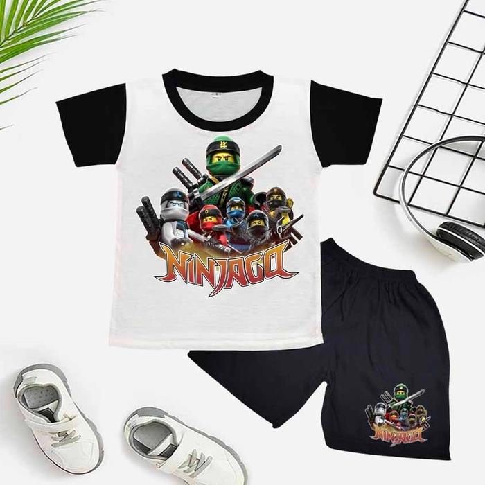 Ninjago Setelan Anak Laki-Laki Motif Ninjago Cocok Untuk Anak Suka Karakter Ninjago