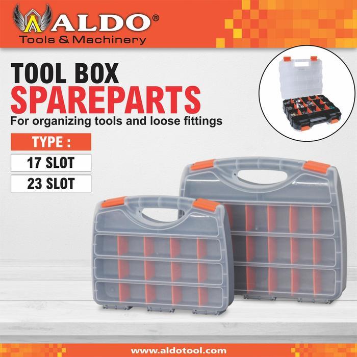 TOOL BOX SPAREPARTS / KOTAK PENYIMPANAN SPAREPART MERK ALDO