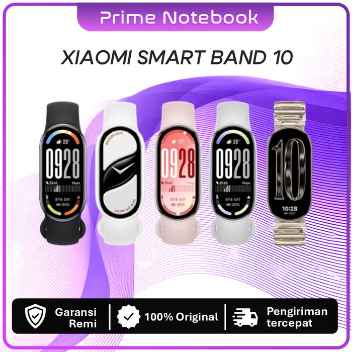 Xiaomi Smart Band 10 | Smart Watch 1.72" Mi Band Layar Amoled Garansi Resmi Jam Bluetooth Smartwatch