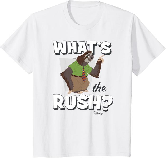 Baju Kaos Anak dan Dewasa Zootopia - Flash Sloth What's The Rush T-Shirt
