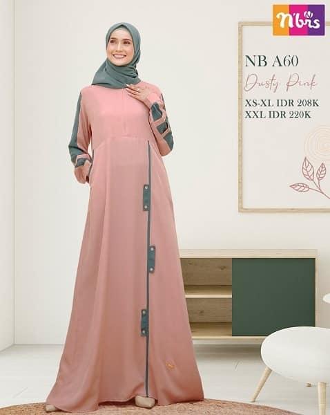 NB A60  DUSTY PINK GAMIS NIBRAS SALE