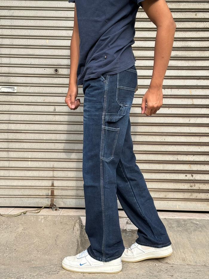 BOYAN- Carpenter pants Regular Celana Denim Jeans Panjang Pria Keren jeans denim carpanter Stretch