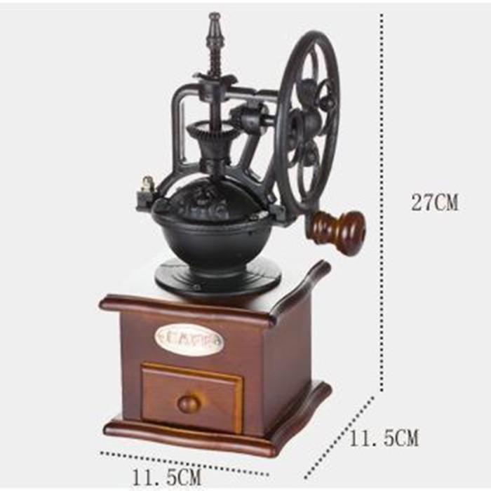 grinder kopi manual kayu vintage / penggiling kopi / coffee grinder
