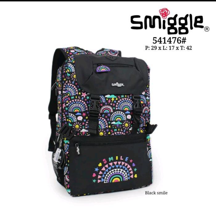 TERMURAH Smiggle Foldover Backpack Dino, Game On, Seahorse, Smile Backpack/kado