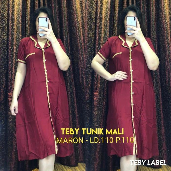 Daster Arab Tunik Mali By Teby Original / Baju Wanita / Baju Tidur