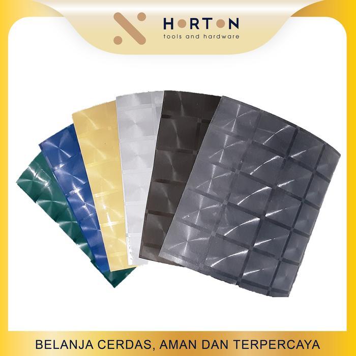 (EM) Fiber Plat Plastik Tutup Pagar Motif RUBICON / Plastik Pagar