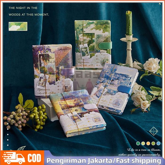 Full Color Buku Diary Notebook Buku Harian Gesper Magnetic Buku Catatan Untuk Penutup