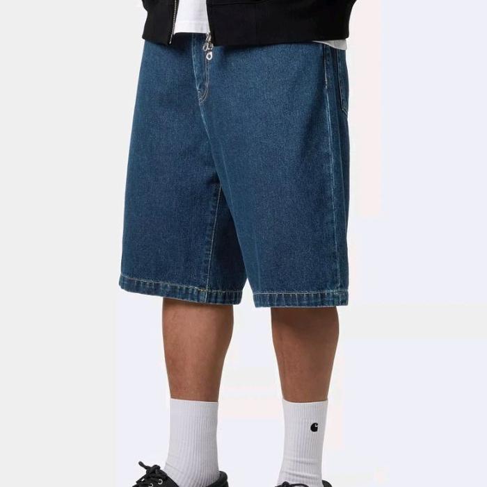 CARHARTT MAN PANT - LANDON SHORT - BLUE - 100% ORIGINAL