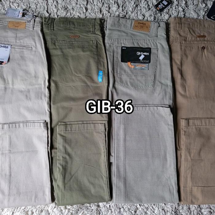 Emba celana panjang jeans morgan slim pria Lembut Slimfit reguler