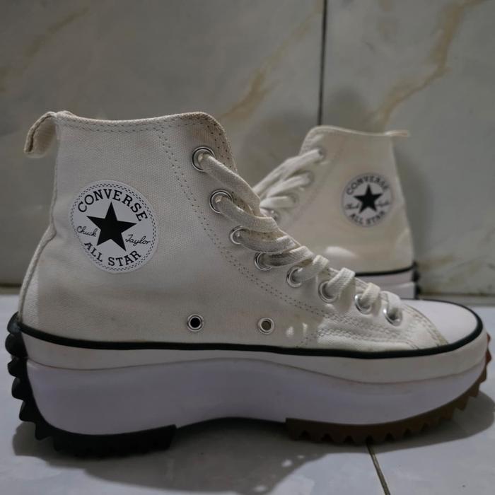 Converse Run Star Hike High White/Black/Gum Unisex - Second Original 100% MAP - Ukuran 40