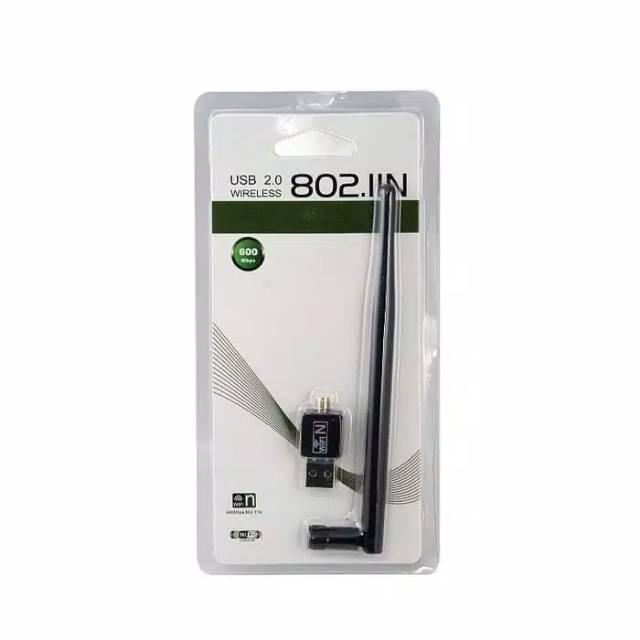 Usb Wifi 600Mbps + Antena Wireless Adaptor 802.Iin 600 Mbps Antena Stb Free Box