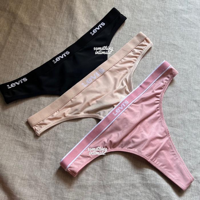 JaminanProduct- BODYGUARD LEV Tencel Seamless Basic Logo Thong Briefs Gstring Celana Dalam Mini CD G