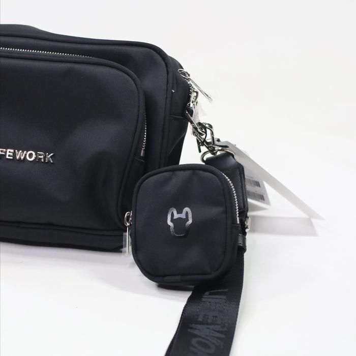 EKSLUSIF LIFEWORK Black Camera Bag Authentic / Tas Selempang Branded Lifework LW Original