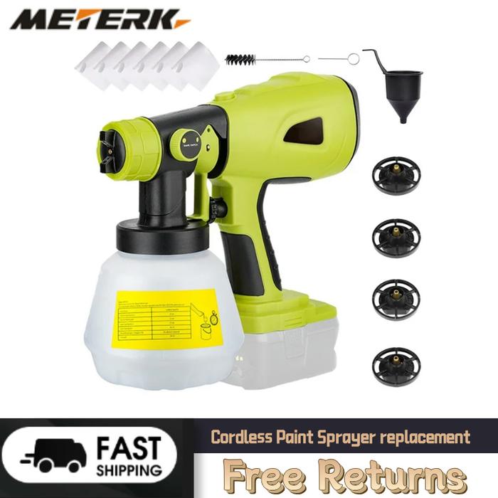Cordless Paint Sprayer replacement for DEWALT, RYOBI 20V Max Battery,Handheld Electric Paint Sprayer