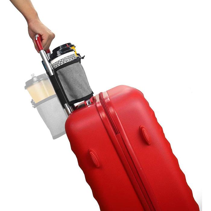 Travel Luggage Cup Holder Durable Free Hand Suitcase Drink Bag Travel Milk Tea Coffee Mugs Holder Fi