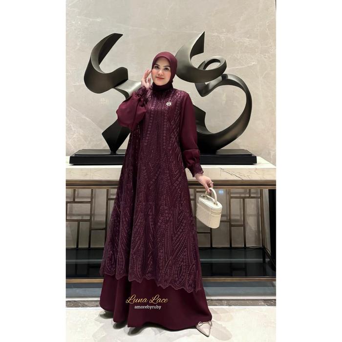 New Amore Rubby - Gamis - Gamis Amore By Ruby - Gamis Brukat