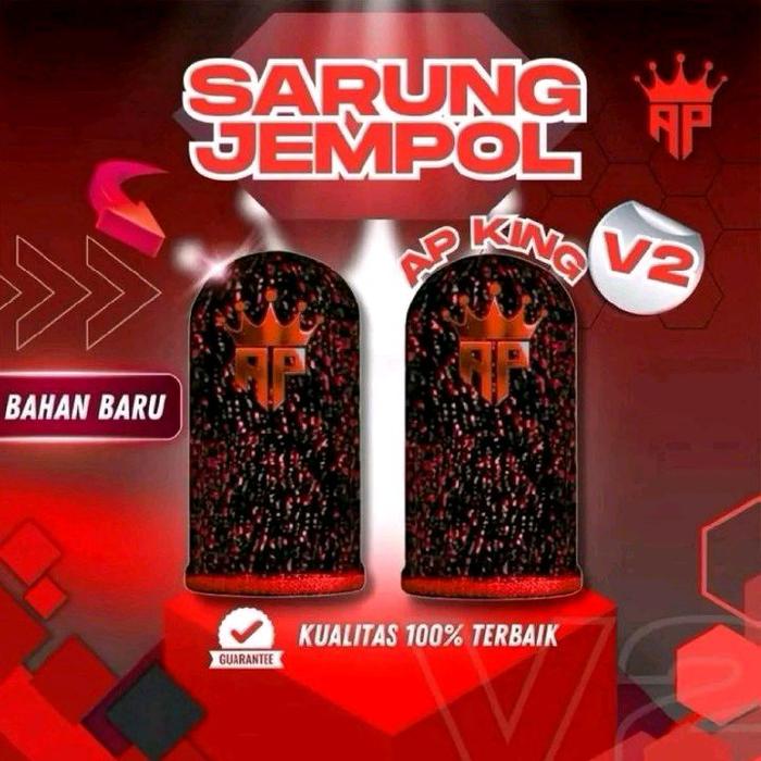 Sarung Jempol Gaming p4 Reffectiv Aksesoris Game Free Fire-Mobile Legends Bahan Baru Kualitas 100% T