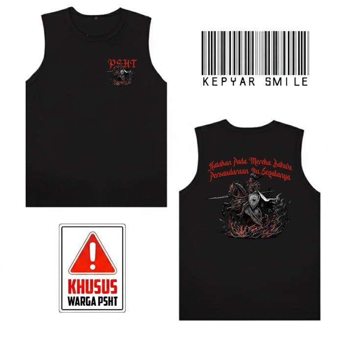 Singlet PSHT Katakan Pada Mereka Bahwa Persaudaraan Itu Segalanya Free Stiker