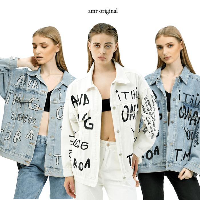 Ready- AMR ORIGINAL - MG LOVE 517 / 519 COLLECTION - JACKET JEANS OVERSIZE TOXIC