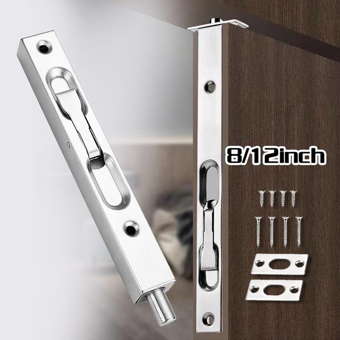 8inch / 12inch Grendeltanam Pintu Grendel Pintu Tanam Flush Bolt Slot Pintu Grendel Tanam Pintu