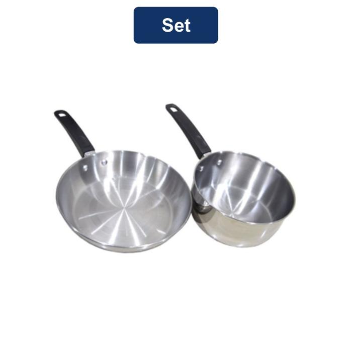 Maspion Panda Set A Fry Pan 20 cm + Sauce Pan 16 cm (SSP141)