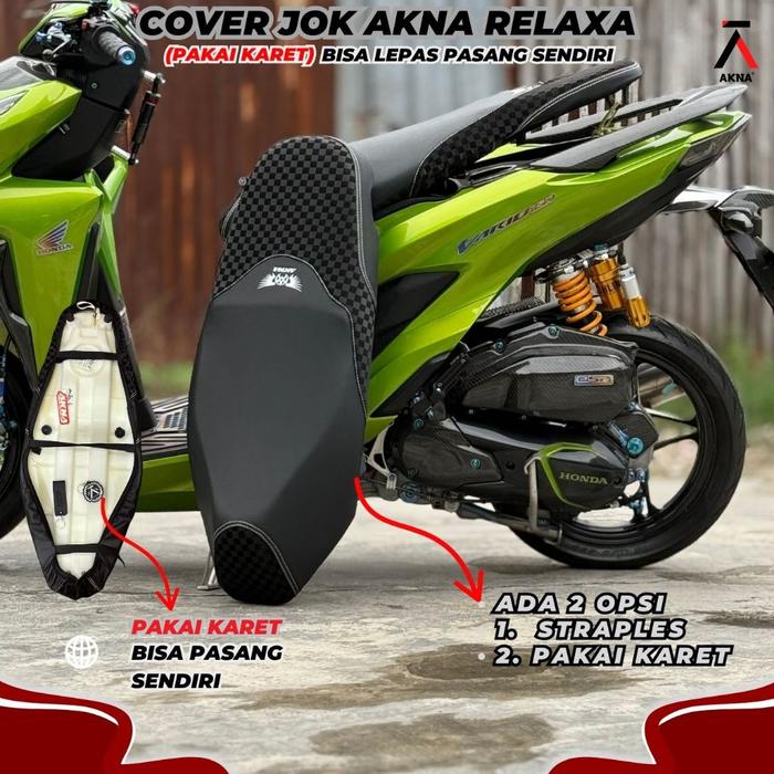 READY STOCK Sarung Jok Motor Akna Relaxa / Cover Jok Motor Akna Relaxa Langsung Pakai Pelindung Jok 