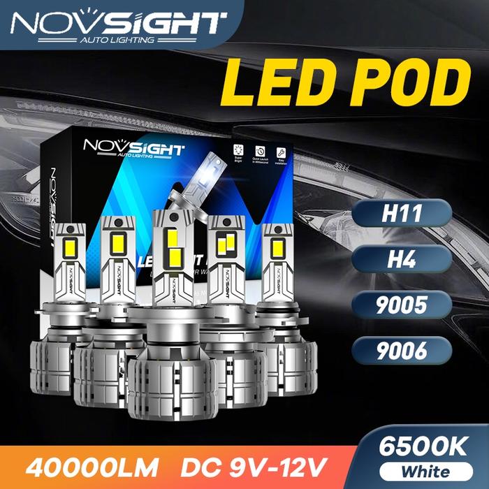 Lampu Led High Power H4 H11 9005 9006 Super Terang NOVSIGHT N60
