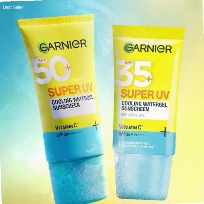 Garnier Super UV Cooling Watergel Sunscreen Vitamin C SPF 50++ 30ml | Kekinian