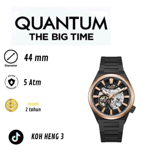 Quantum The Big Time Koh Heng 3 Jam Tangan Pria 44mm 5Atm Tahan Air Resmi 2 Tahun Garansi