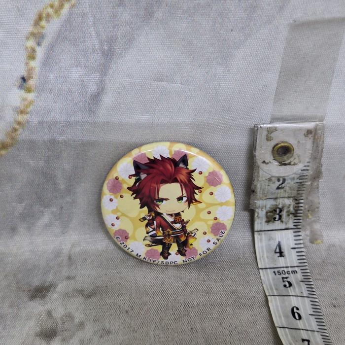 Sengoku Night Blood Takeda Shingen Pin Badge Bros Collaboration Cafe 2017 3 cm Loose Pack