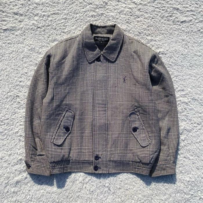 Vintage jacket ysl yves saint laurent - ysl tweed jacket - jaket yvessaintlaurent - ysl vintage - wo