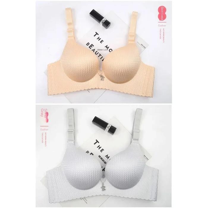 8Cm Push Up Seamless Steel Ring Bra For Aa Cup Ultra Thick Padded Non Slip Bralette Natural Curve En