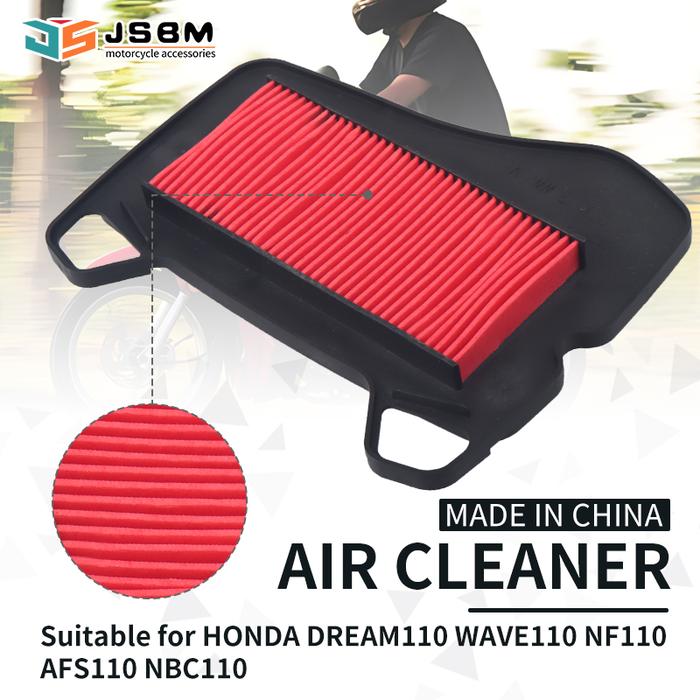 JSBM Motorcycle Air Filter For Honda Wave 110 NF110 AFS110 2012 Dream110 EX5 Feul Injection AFS110 N