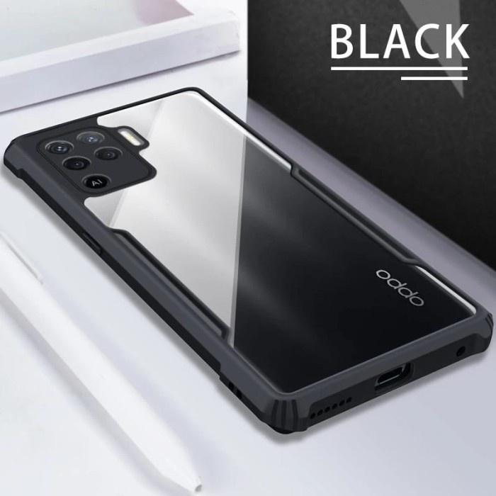 Case Oppo Reno 5F Hard Case Shockproof Armor Transparan Handphone Black SP