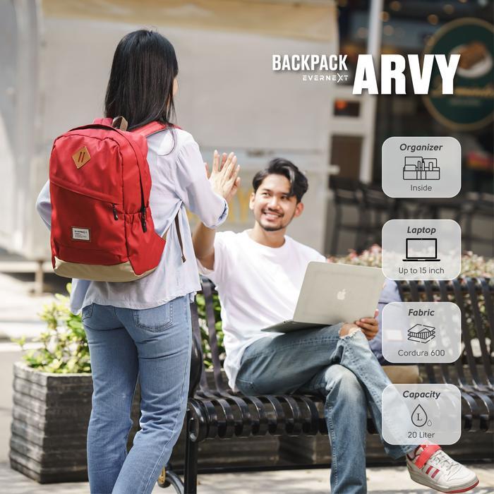 Eiger - EVERNEXT - Tas Ransel Laptop Pria Backpack Arvy Tas Punggung Pria Tas Sekolah