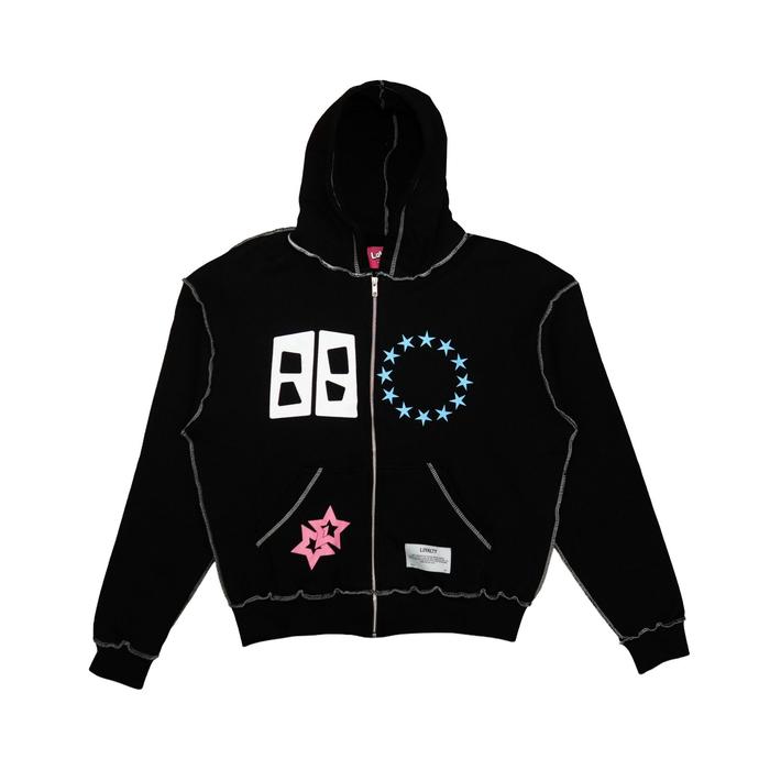 LOYALTY HOODIE "RING ZIPPER BLACK LOYALTY" (UNISEX)