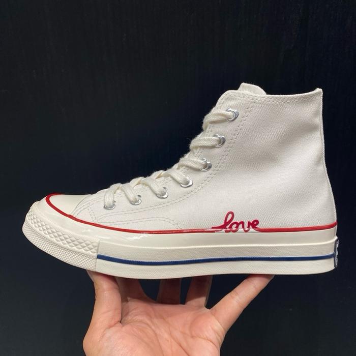 Wmns Converse Chuck 70s High Valentine Clear Sole Original Resmi
