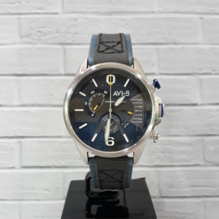 JAM TANGAN AVI-8 HAWKER HARRIER II AV-4056-01 ORIGINAL & GARANSI RESMI AVI-8
