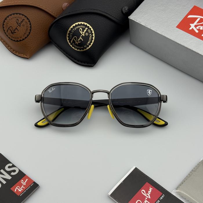 Kacamata Rayban Scuderia Ferrari RB3674-M F030/11 Black List SIlver Lens Gradasi Grey Original