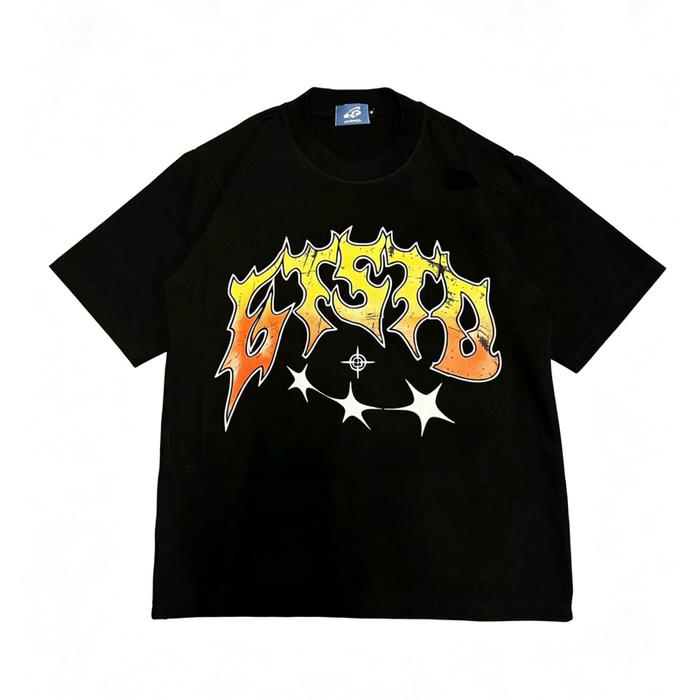 Gt.studio kaos oversize TERROR black t-shirt unisex